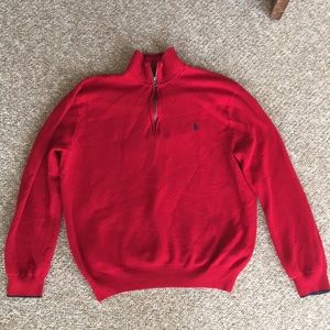 Polo Ralph Lauren red pima cotton pullover XXL